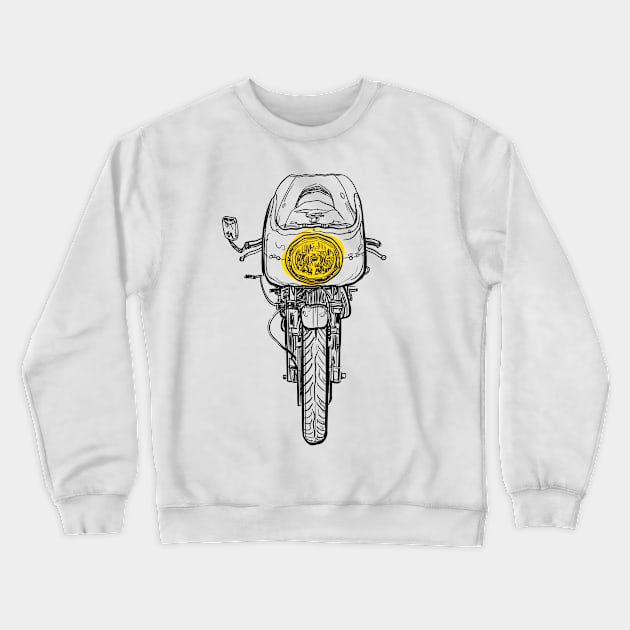 Motorcycle Crewneck Sweatshirt by Toby Wilkinson